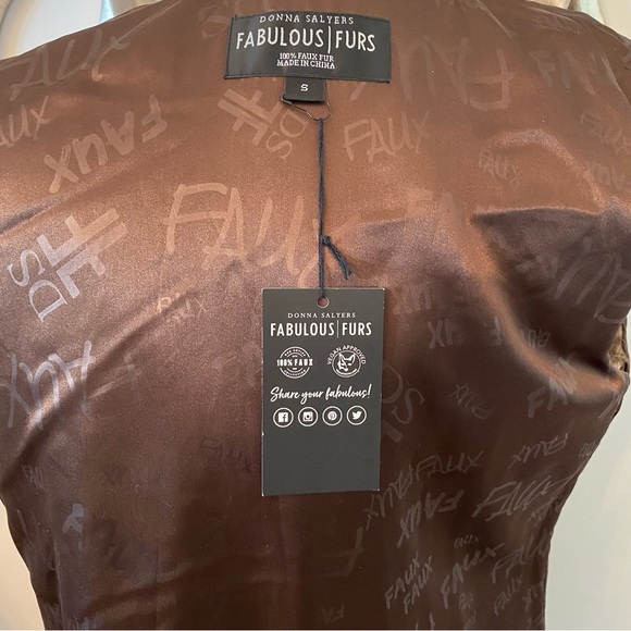 Boston Proper Fabulous Furs Donna Salyers Hooded Faux Fur Vest | Small - Picture 16 of 16